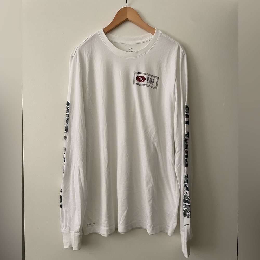 49ers long sleeve nike t shirt superbowl LIV
